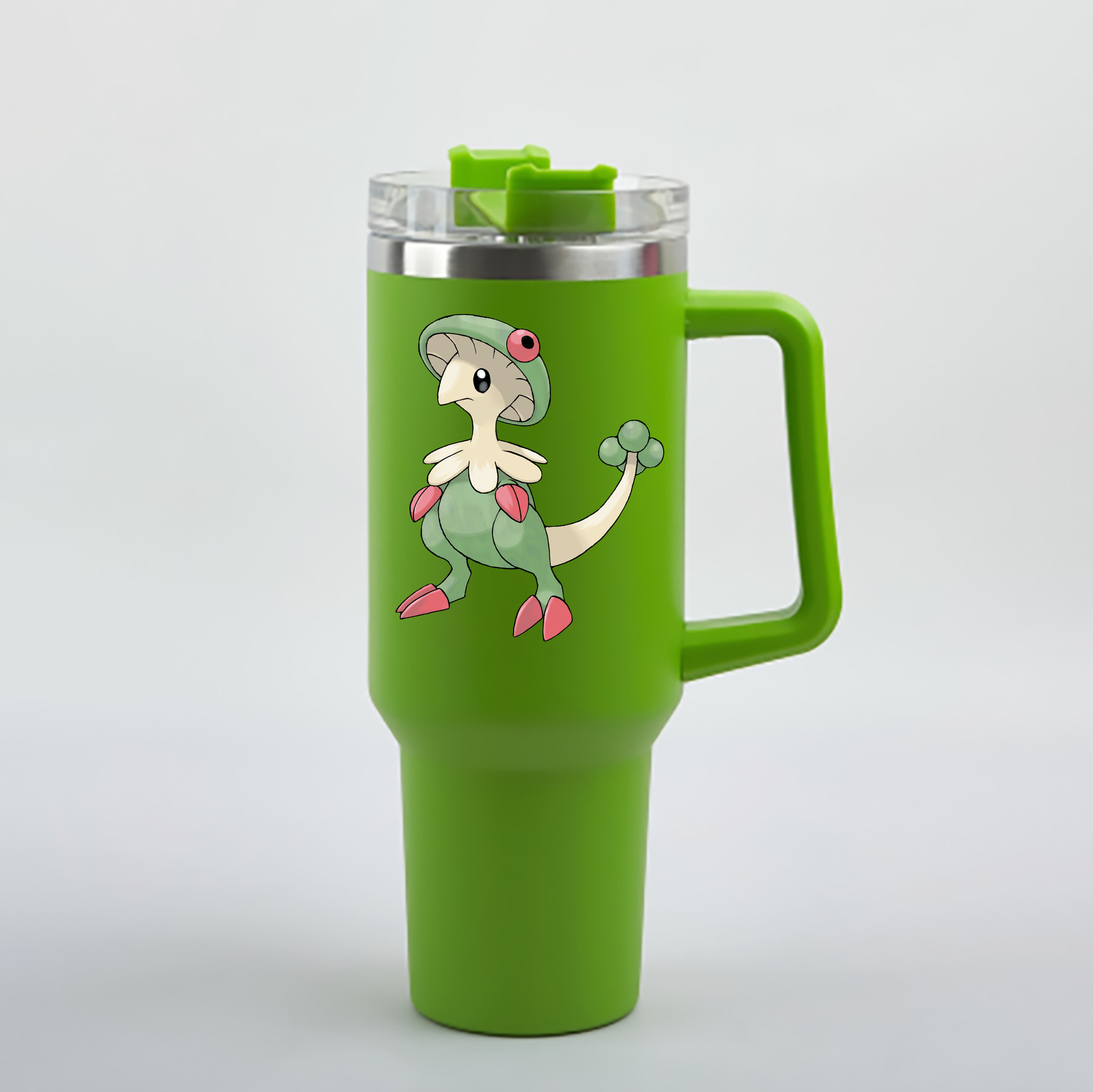 （画像用） ポケットモンスター Pokémon 1200mL車用タンブラー - クリスタルステッカー（プラスチックストロー付き）